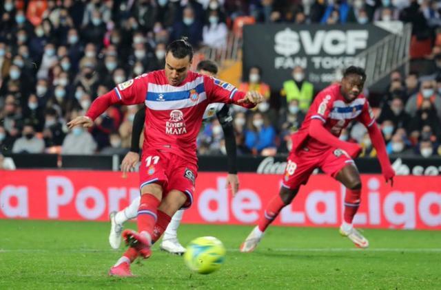 华体会官网-【西甲】武磊连续4轮未出场 西班牙人2比1瓦伦西亚